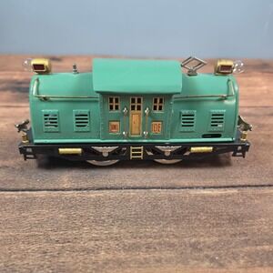 Lionel 10E Electric Locomotive Standard Gauge Green Good Pre-war Tinplate